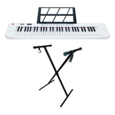 Imagem de Teclado musical 61 teclas waldman wts-100 wh