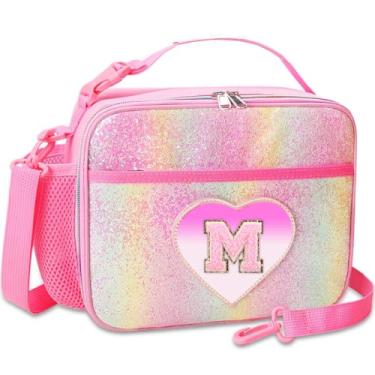 Imagem de RHCPFOVR Lancheira infantil – lancheira térmica de dois andares para meninos e meninas, lancheira lavável e reutilizável para escola e creche