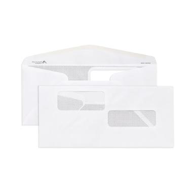 Imagem de Envelopes de janela dupla Blue Summit #10 para cheques de folha de pagamento ADP, selo gomado, 500 unidades