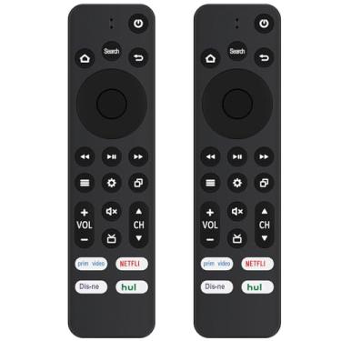 Imagem de Pacote com 2 controles remotos universais de substituição compatíveis com todos os Toshiba C350 V35 Series/Insignia F20 F30 F50 Series/Hisense U6HF Series/Pioneer PN43951-22U PN50951-22U Smart TV