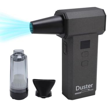 Imagem de Espanador de Ar Comprimido, Soprador de Ar Sem Fio de 100 Engrenagens a 130000 RPM, Kit de Ventilador Portátil Recarregável de 8000mAh para Teclado de Computador, Limpeza de Carro