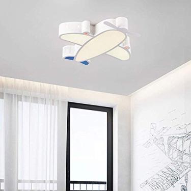 Imagem de Luminária de teto de acrílico plano, lustre de desenho animado, LED, quarto infantil, meninos, meninas, iluminação, corredor, tinta ambiental (cor: branco, tamanho: luz branca)
