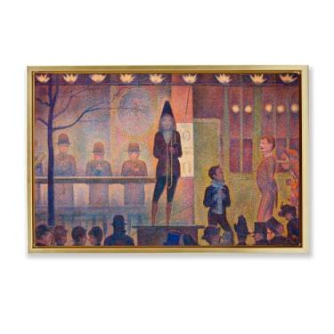 Imagem de Stupell Industries Clássico Circus Sideshow Emoldurado Tela Flutuante Arte de Parede Design por one1000paintings, Moldura Flutuante Dourada, 78 x 53 cm