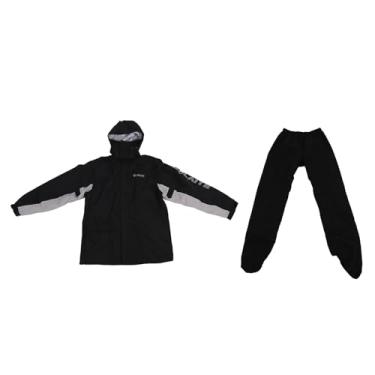 Imagem de Aqxreight Fato de Chuva para Motocicleta à Prova de água, Respirável, Leve, Jaqueta de Chuva, Calças Com Capas de Sapato Ocultas para Passeios Ao Ar Livre, Capa de Chuva (M)