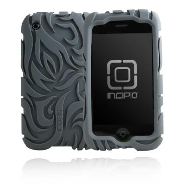 Imagem de Incipio Capa de silicone dermaSHOT tribal série LAB para iPhone 3G/3GS - carvão