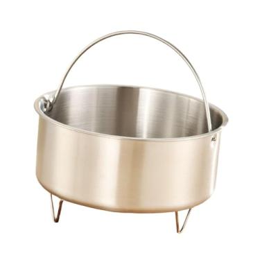 Imagem de WeiLaiKeQi Cesta de cozimento a vapor para alimentos, cesta de construção sólida para cozinhar carne, panela de arroz a vapor, grelha de aço inoxidável para,