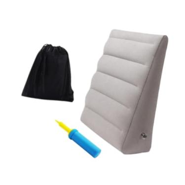 Imagem de ＫＬＫＣＭＳ Suporte inflável de elevação da perna do travesseiro de cunha para sentar na cama Back Cushion Travele