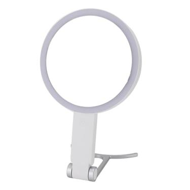 Imagem de Luzes de Espelho de Maquiagem de LED Portáteis Luzes Diminuídas 1x/10x Melhoramento da Vaidade Branca Espelho C Maçane
