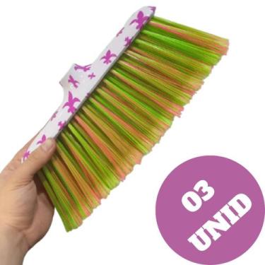 Imagem de Vassoura Multiuso Nylon FLORIDA Resistente Qualidade  03 UNID