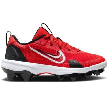 Imagem de Nike Chuteira de beisebol Force Trout 9 Pro MCS para crianças grandes (FB6340-600, University Red/Light Crimson/Black/White), University Red/Light Crimson/Preto/Branco, 18