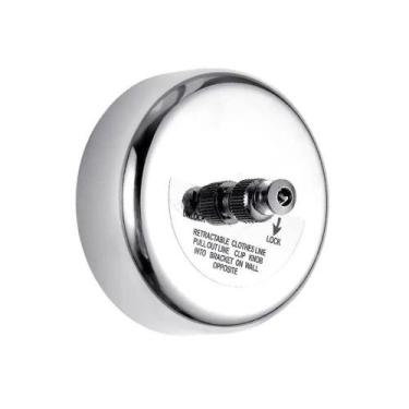 Imagem de Varal Retrátil Aço Inox De Parede 2,9m Banheiro Apartamento - Kassima