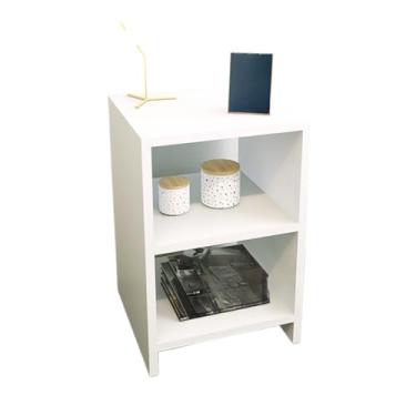 Imagem de Mesa De Cabeceira Nicho Quarto Casal Decoração(Branco)