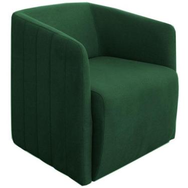 Imagem de Poltrona para Sala e Escritório Base Giratória Blue - Konfort, Linho V