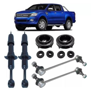 Imagem de PAR AMORTECEDOR DIANTEIRO COM COXIM E BIELETAS RANGER 2012 2013 2014 2015 2016 2017 2018