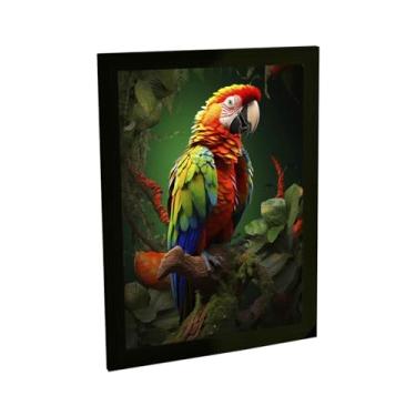 Imagem de Quadro Decorativo Arara Aves Animais Decoração Poster Quarto Sala