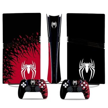 Imagem de Racrank Película de decalque para PS5 Pro, console e controles, vinil, edição digital - preto e branco