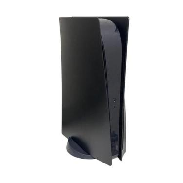 Imagem de Faceplate preta Compatível com Playstation 5 PS5 versão mídia física -