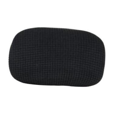 Imagem de YWJLQH Capa de encosto da cadeira de escritório, cadeira de computador Cabeça de almofada de almofada de almofada, travesseiro de cadeira de apoio de braço, Preto