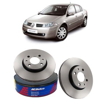 Imagem de Par Disco Freio Dianteiro Renaut Acdelco Megane 1998 A 2001