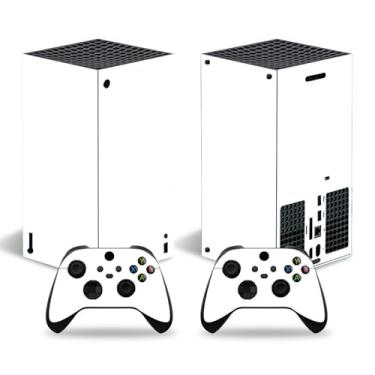 Imagem de Adesivo Skin para Xbox Series X Digital Edition, decalque de vinil de cobertura completa para console e controle (branco)