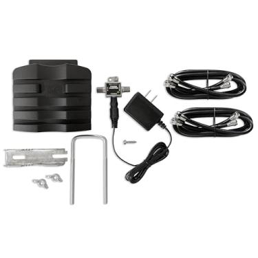 Imagem de Antennas Direct Pré-Amplificador Clearstream Juice Plus Para Antenas De Tv, Uhf Vhf Fm, 4K 8K Uhd Nextgen Tv Ready, Caixa À Prova De Intempéries (Preto)