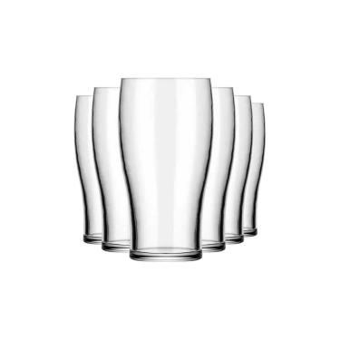 Imagem de Jogo de Copos Folk Cerveja Vidro Nadir 568ml - Kit 6 Peças