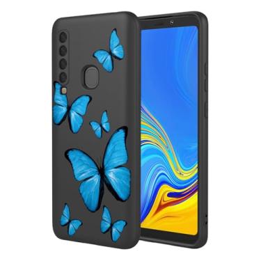 Imagem de KOARWVC Capa de celular para Galaxy A9 2018, capa para Samsung A9s SM-A920, design de padrão de borboleta, fina, protetora, macia, amortecedora, capa de telefone para Samsung Galaxy A9 2018 borboleta