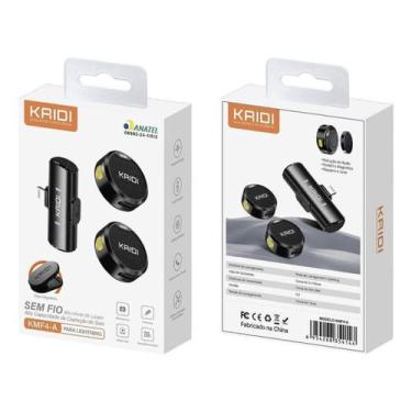 Imagem de Microfone KAIDI KMF4-A com conexão Lightning direta
