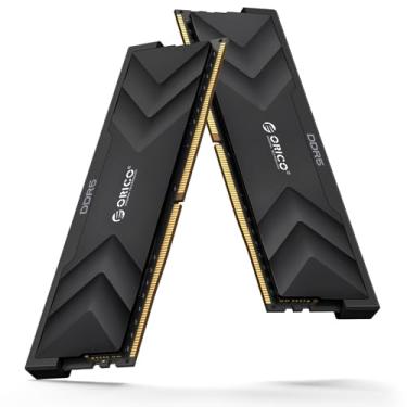 Imagem de ORICO Raceline Champion DDR5 RAM 32 GB (2 x 16 GB) 6000 MHz CL30-38-38-76 baixa latência, overclocking de plataforma dupla, DIMM sem buffer ECC on-die sem buffer, jogos aprimorados - Preto