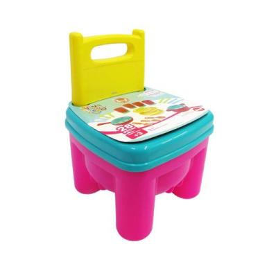 Imagem de Blocos de Montar Brinkadeira Cadeirinha Cozinha 28 Peças Dismat MK201