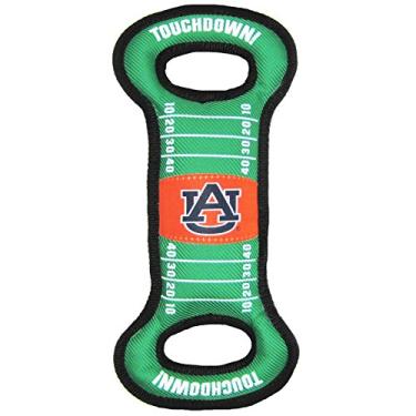 Imagem de Pets First Brinquedo para cães de campo de futebol NCAA com barulho – Auburn Tigers – para puxar, jogar e buscar. – Brinquedo de PET resistente e durável