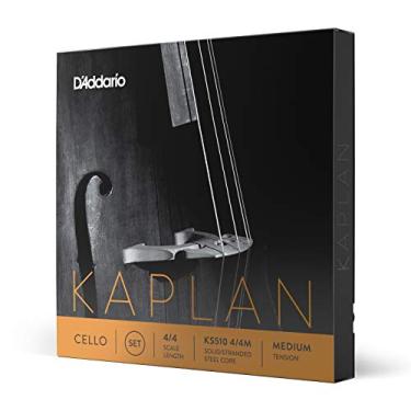 Imagem de D'Addario Cordas para violoncelo Kaplan – Conjunto completo – KS510 4/4M – Cordas para violoncelo – Escala 4/4, tensão média
