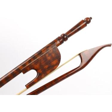 Imagem de Arco De Violino 4/4 Snakewood Estilo Barroco Arco Leve Bem Balae Natural Cabelo De Cavalo, long-screw