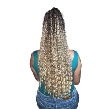 Imagem de Aplique Rabo de Cavalo Cacheado - Loiro TT4 Identico ao Cabelo Humano