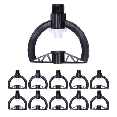 Imagem de Aspersor giratório G3/4 Rosca Masculina Alta Qualidade Plástico Durável Jardim Gramado Pulverizador Bico para Estufa e Agricultura Irrigação 10Pcs
