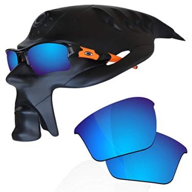 Imagem de RockShell Lentes polarizadas de substituição para óculos de sol Oakley Flak Jacket XLJ, Ice Blue Mirrorfirm - Geekpolar, One Size