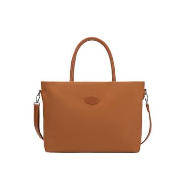 Imagem de Lenna's Bolsa de Ombro Pasta Transversal Para Notebook com Estilo Executivo Tote Bag Feminina Caramelo