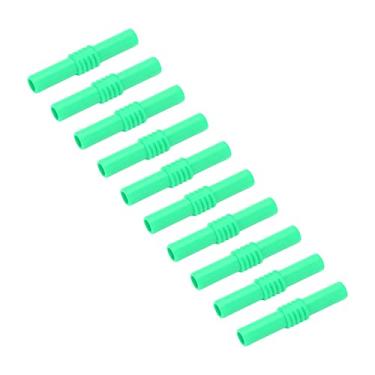 Imagem de 10pcs 4mm PVC Isolle Banana Coupller Fêmea para Fêmea Extensão Extensão Eletrônica de Extensão Aparelhos Eletrônicos (Verde)