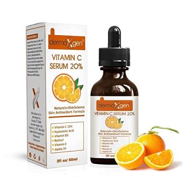 Imagem de DERMAXGEN 20% Sérum De Vitamina C + Ácido Hialurônico Retinol Eb Puro Orgânico - Aumenta O Colágeno Da Pele, Hidratante, Facial Antienvelhecimento E Antirrugas (2 Fl Oz)