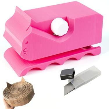 Imagem de Cortador de papelão para arranhadores de gatos com 10 peças de lâmina, cortador de cartão impresso em 3D, crianças, faça você mesmo, arranhadores de gatos, máquina de ferramentas para amantes de gatos