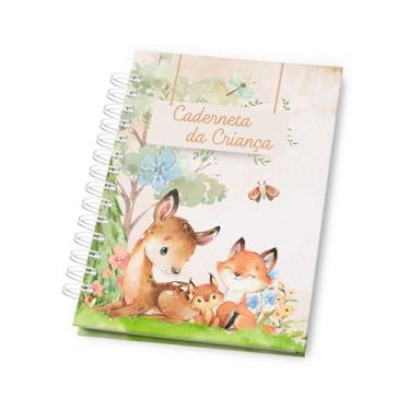 Imagem de Caderneta de Vacinação do Bebê Atualizada – Modelo SUS com Capa Dura para Menina – Registro de Vacinas, Saúde e Crescimento Infantil – Tema Bosque