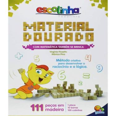 Imagem de Livro - Com Matematica Tambem Se Brinca - Material Dourado