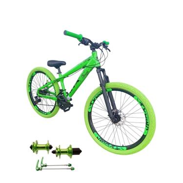 Imagem de Bicicleta 26 Gta Rebel Freeride Downhill 24v Cubo Barulhento k7 Rodas Vmaxx Freio a Disco Pneu Flame-Unissex
