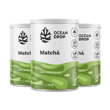 Imagem de Kit 3 Matchá Chá Verde Ocean Drop Vegano 125G