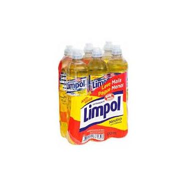 Imagem de DETERGENTE LIMPOL NEUTRO 500ml - KIT COM 6 UNIDADES
