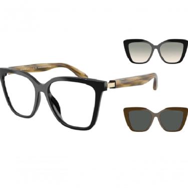 Imagem de Armação Óculos De Grau Clip On Empório Armani Ea4254u 6267-1w 54