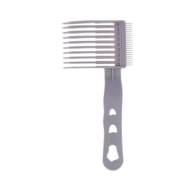 Imagem de Pente Curvo Profissional Auxiliador para Degradê com Design Ergonômico