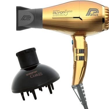 Imagem de Kit - Secador Profissonal Parlux Alyon Ion Gold 2250W 220V + Difusor De Ar Curves Taiff