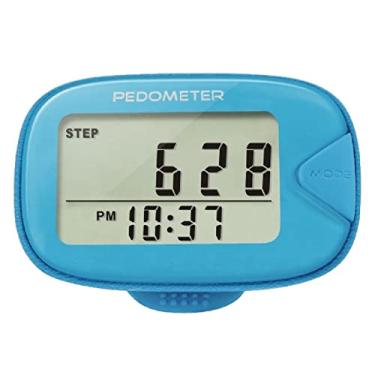 Imagem de pedômetro caminhada | Pedômetro Digital Pequeno para Caminhada | Pedômetro portátil com clipe, contador passos preciso, contador calorias, distância a pé, tempo exercício A2/b2