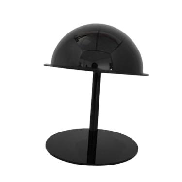 Imagem de IEUDNS Suporte para chapéus de mesa, suporte para chapéus antiderrapante, multifuncional, resistente, organizador para perucas, para shopping, loja de, Preto, 20 Cm de Altura